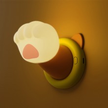 Cat Paw Silicone LED Night Light