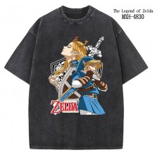 The Legend of Zelda short sleeve wash water worn-out cotton t-shirt