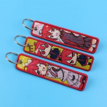Singer Idol teto Woven Label Anime Lanyard Key chain Tag