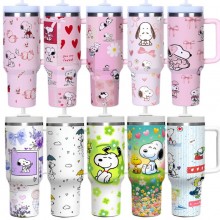Snoopy anime Stainless Steel Bottle Mugs Cups