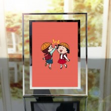 Chibi Maruko-chan anime Crystal photo frame