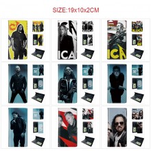 Metallica band PU Long Wallets Purses ID Card Holder