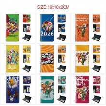 2026 Football FIFA World Cup PU Long Wallets Purses ID Card Holder