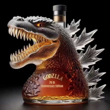 330ML Godzilla Glass Whiskey Decanter Wine Bottle