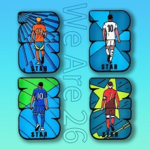 2026 Football FIFA World Cup Alloy Enamel Badges Brooch Pins