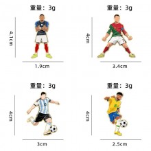 Football Messi Cristiano Ronaldo Mbappe Alloy Enamel Badges Brooch Pins