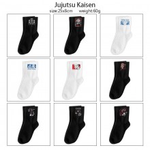 Jujutsu Kaisen anime mid length cotton socks