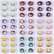 25mm Demon Slayer Mini Capsule Badge Brooch Beans ...