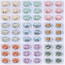 25mm Genshin Impact Mini Capsule Badge Brooch Bean...