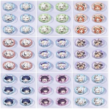 25mm Genshin Impact Mini Capsule Badge Brooch Bean...