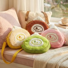 Simulated Dessert cake plush crossbody shoulder bags 25cm