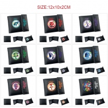 Inside Out anime snap wallet buckle purse