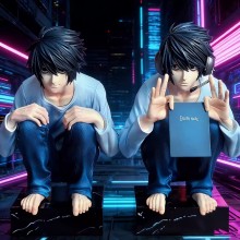 Death Note L Lawliet Crouching Pose anime Figure