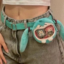 Hatsune Miku Plush Big Mouth Belt Headphone Bag