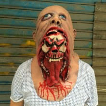 Halloween Cosplay Zombie  Scary Realistic Face Mask Props