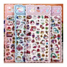 Little rabbit bear horse cat 3D Jelly Crystal Stickers