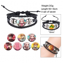 Toilet-bound Hanako-kun changeable pattern bracelets set