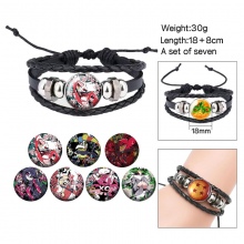 Hazbin Hotel changeable pattern bracelets set