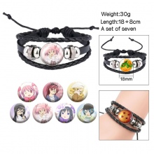 Puella Magi Madoka Magica changeable pattern bracelets set