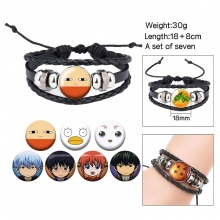 Gintama changeable pattern bracelets set