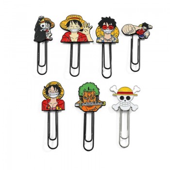 One Piece Metal Collection Paperclips Bookmarks
