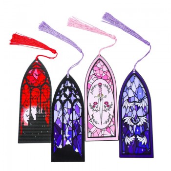 Dark Vampire Gothic Style Bat Acrylic Bookmark