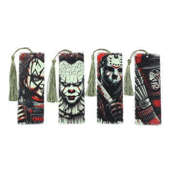 Horror Movie Character Knife Acrylic Bookmarks