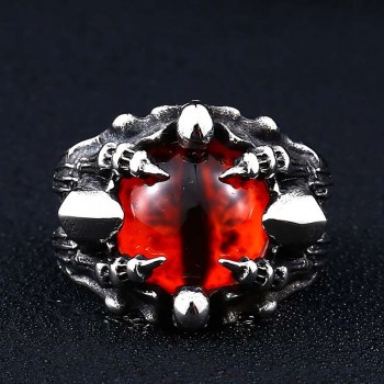 Creative Stainless Steel Evil Eye Dragon Claw Skull Rings