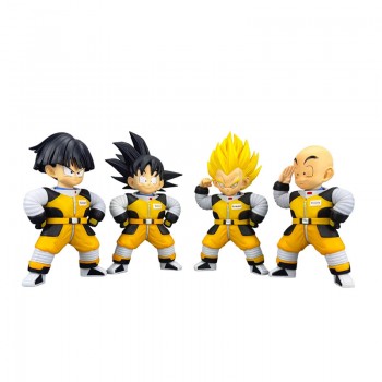 Dragon Ball space suit Son Goku Guhan Krillin Vegeta figure(OPP bag)