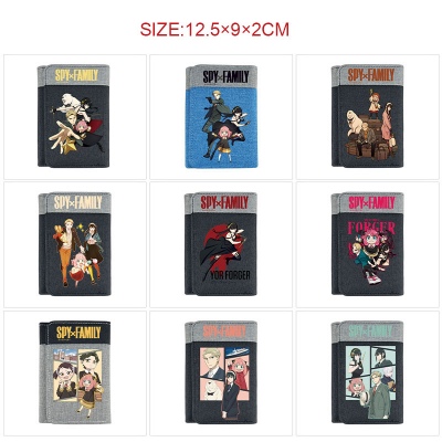 SPY x FAMILY anime Three Fold Button Wallet Purse