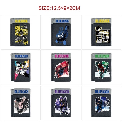 Blue Lock anime Three Fold Button Wallet Purse