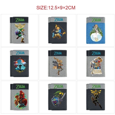 The Legend of Zelda Three Fold Button Wallet Purse
