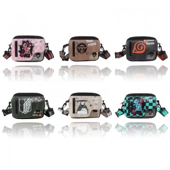 One Piece Naruto Totoro Demon Slayer satchel shoulder bag