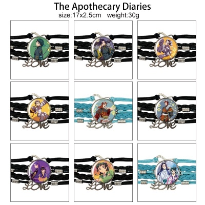 The Apothecary Diaries braided gemstone bracelet hand chain