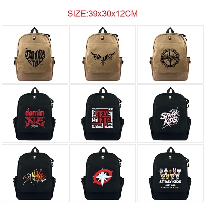STRAY KIDS star canvas backpack bags