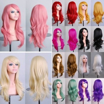 70cm Long Curly Hair Cosplay Wigs