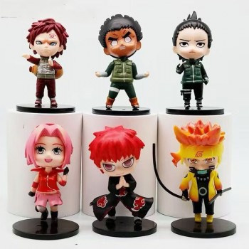 6pcs/set Naruto anime figures(OPP bag)