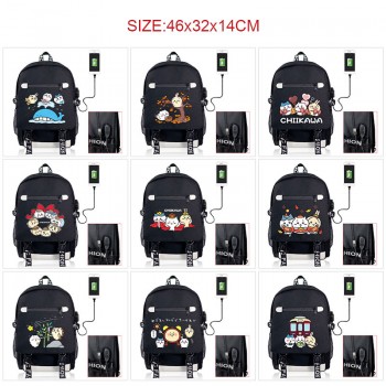 CHIIKAWA USB charging laptop backpack school bags