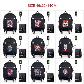 Dandadan USB charging laptop backpack school bags
