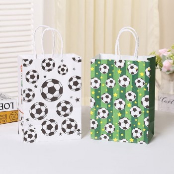 Football paper goods bag gifts bags(price for 12pcs)