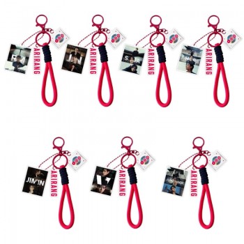 BTS BT21 star acrylic key chains