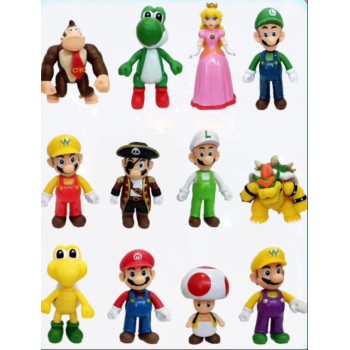 12pcs/set 10cm Super Mario figures(OPP bag)