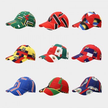 Football FIFA World Cup National Flag Pattern Baseball Caps