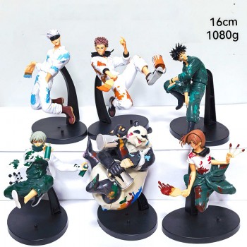 6pcs/set 16cm Jujutsu Kaisen anime figures(OPP bag)
