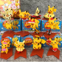 5cm Pokemon pikachu figures set(10pcs a set)
