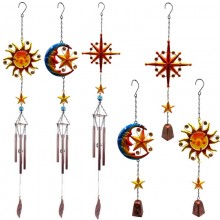 Sun Moon wind chimes hanging pendants bell