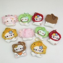 8cm Sanrio Cat plush dolls set(10pcs a set)