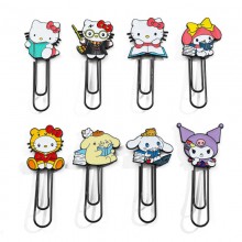 Sanrio kitty Kuromi Metal Collection Paperclips Bookmarks