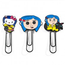 Coraline Bendy Metal Collection Paperclips Bookmarks