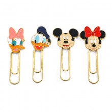 Mickey Minnie Mouse Metal Collection Paperclips Bookmarks